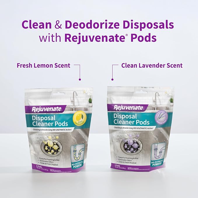 Rejuvenate Disposal Cleaner, 6 Pods, Lavender-Scented Disposal and Pipe Cleaner - Image 10