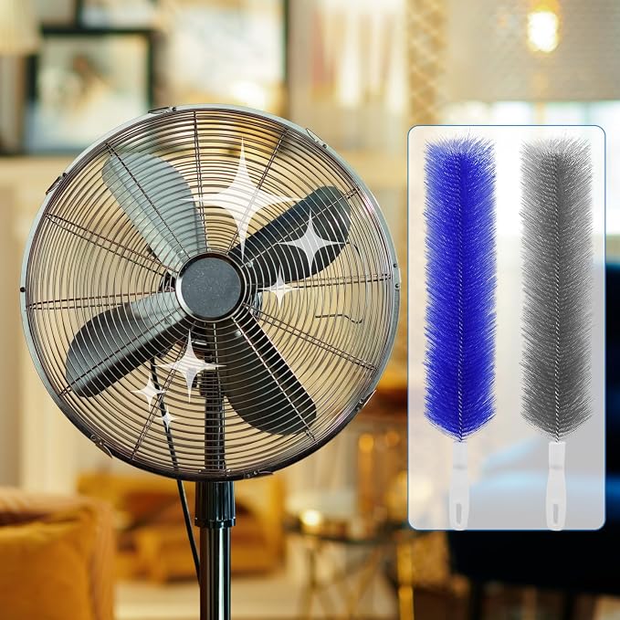 4 Pcs Cobweb Duster, Bendable Fan Duster, Plastic Fan Cleaner Brush, Microfiber - Image 7