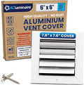 6x6 Aluminum 2-Way Air Vent Register HVAC Duct Cover Wall Ceiling Quiet by ACLAMINAIRE