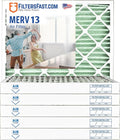 Filters Fast 25x25x2 Pleated Air Filter Merv 13, 2 inch AC Furnace Air Filters by FiltersFast