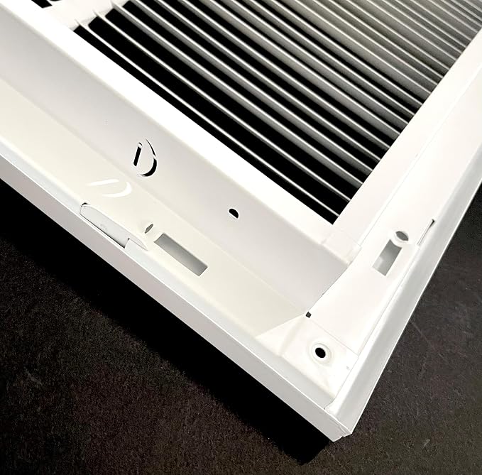 16" wx20 h Stamped face Steel Filter Return Grille White Powder Coating - Image 4