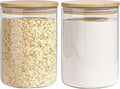 Glass Storage Jars Set Elegant Containers by EQEYBRAND