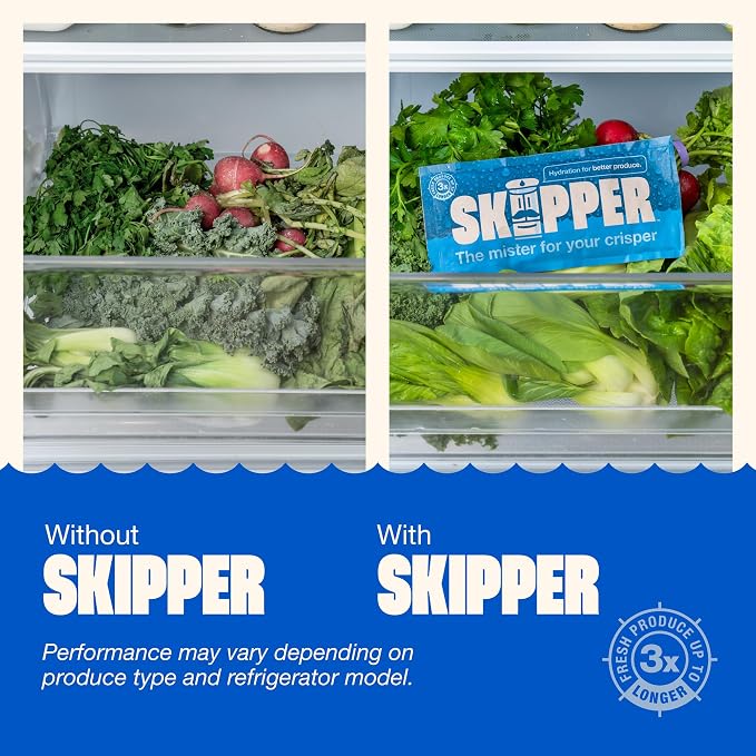 Skipper Fridge Hydration Pack | Keeps Vegetables & Herbs Fresh 3X Longer | - Image 7