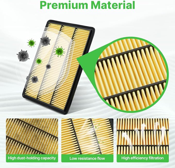 2PCS Engine Air Filter Fit for Infiniti QX50 2019-2025, QX55 2022 2023 2024 - Image 3