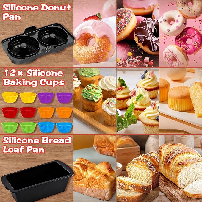 Dual Air Fryer Accessories, Reusable Compatible - Image 5