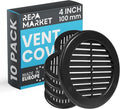Repa Market 4 Inch Black Round Air Vent Cover by RepaMarket