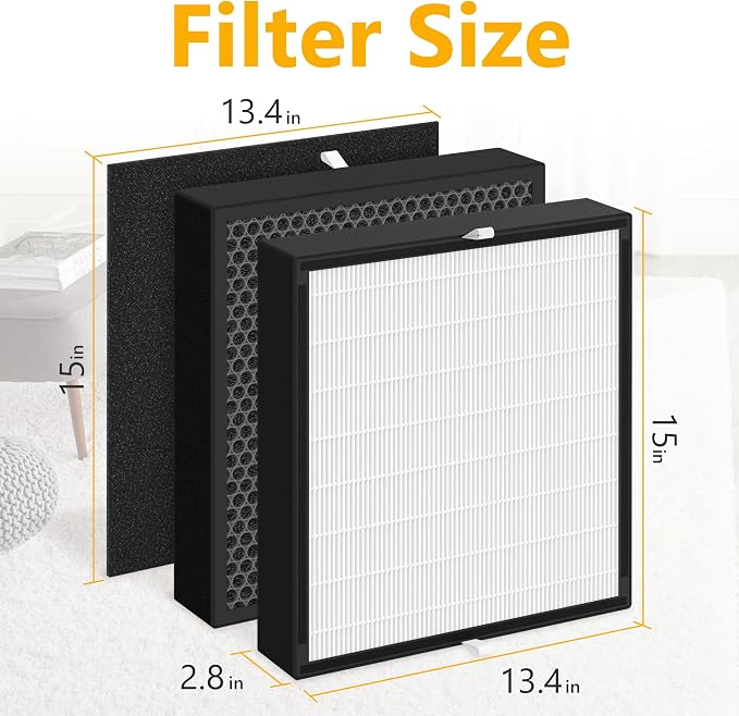 FF50 Filter Compatible with A len BreatheSmart FF50 FIT50 FF50 Purifier - Image 4