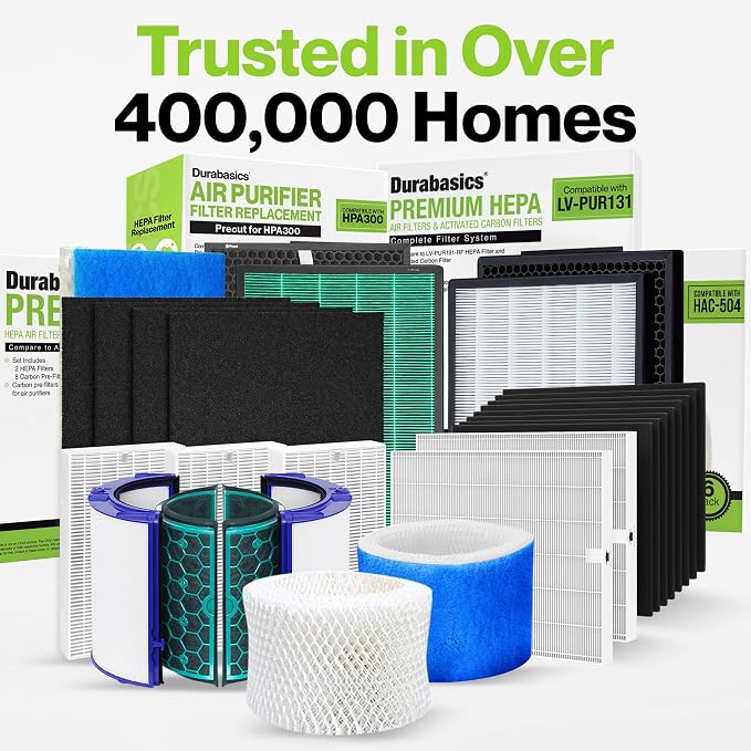 Durabasics 3 HEPA Filter Set for HPA300 Honeywell Air Purifier Filters & - Image 6
