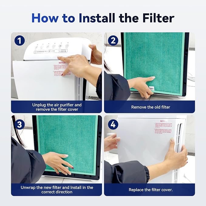 Membrane Solutions MSA3/MSA3S Genuine Pet Odor Removal Air Purifier Filter - Image 5