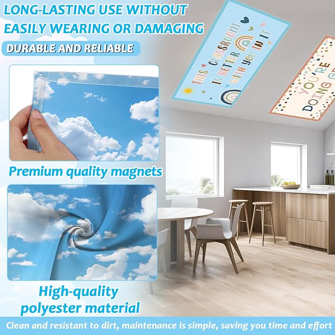 Wiooffen 4Pcs Fluorescent Light Covers - Image 3