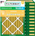 Filterbuy 18x20x2 Air Filter MERV 11 Superior Pet & Allergy Defense, by Filterbuy