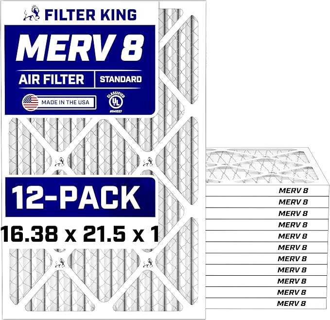 Filter King 16.38x21.5x1 Air Filter Dust & Allergy Control AC Furnace Filters by FilterKing