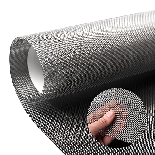 AMZDEPOT 16x40 Inch Wire Mesh Roll, 20 Mesh Stainless Steel Mesh, Never Rust by AMZDEPOT