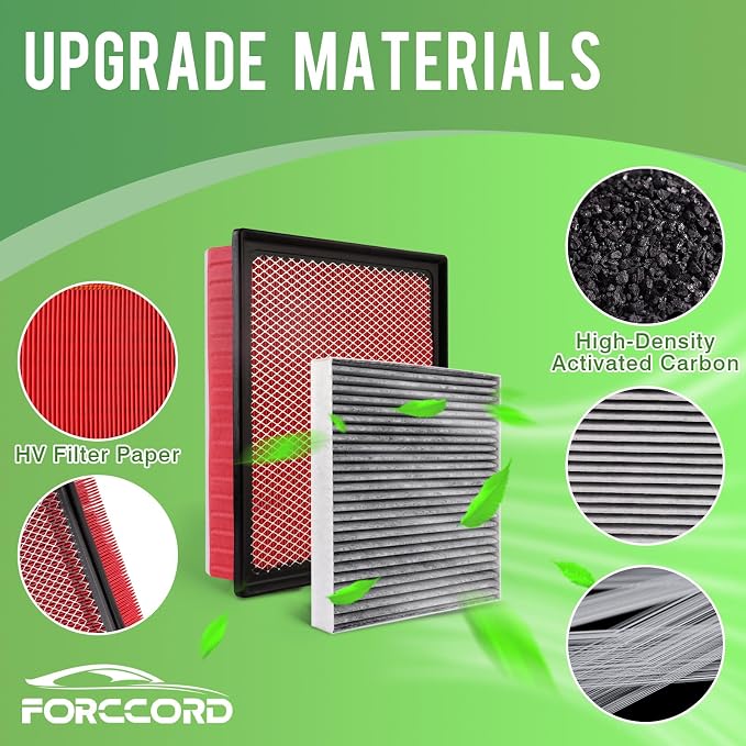 Cabin & Engine Air Filter Fit for 2016-2023 Toyota Tacoma V6 Activated Carbon - Image 7