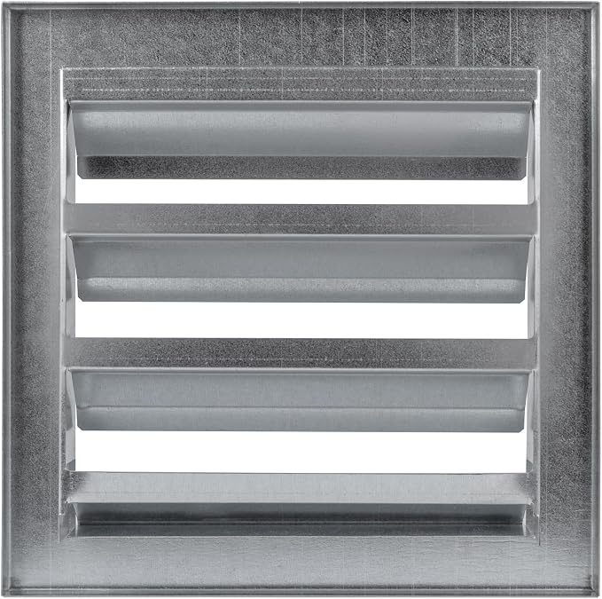 Repa Market 8" x 8" Inch Heavy Duty Galvanized Steel Exhaust Vent - Image 9