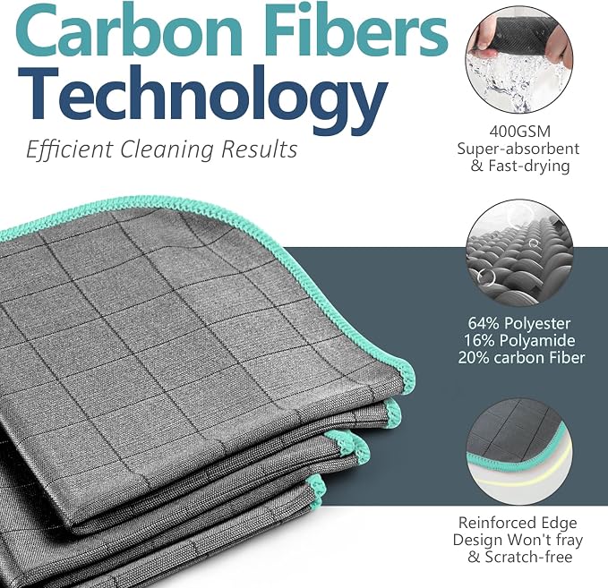 Airlab Glass Polishing Cloth Streak Free Miracle Cleaning Cloth Lint Free - Image 3