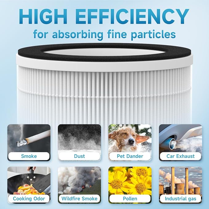 2 Packs HAP606 HAP609 Replacement Filter - Image 5