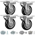 Finnhomy 4” Caster Wheels Set of 4 by Finnhomy