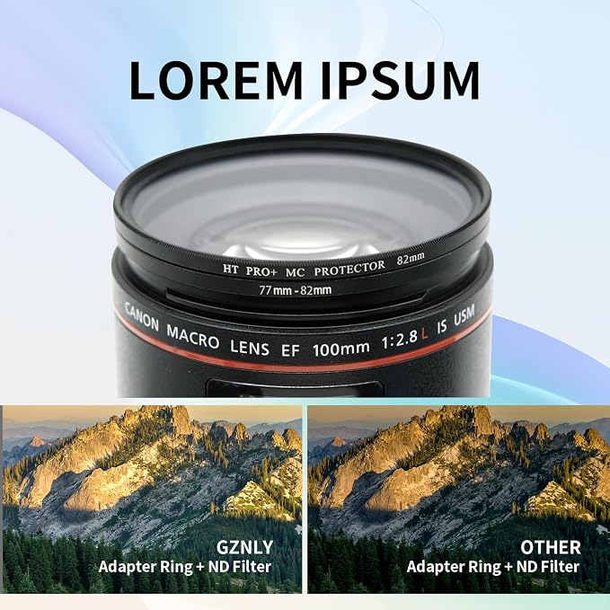 77-82mm Step-Up Ring Adapter, 77mm to 82mm Step Up Filter Ring - Image 3