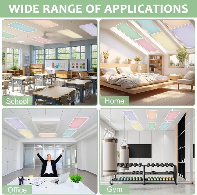 6PCS Fluorescent Light Covers, 4x2 Feet Magnetic Light Cover Fluorescent Lights - Image 6