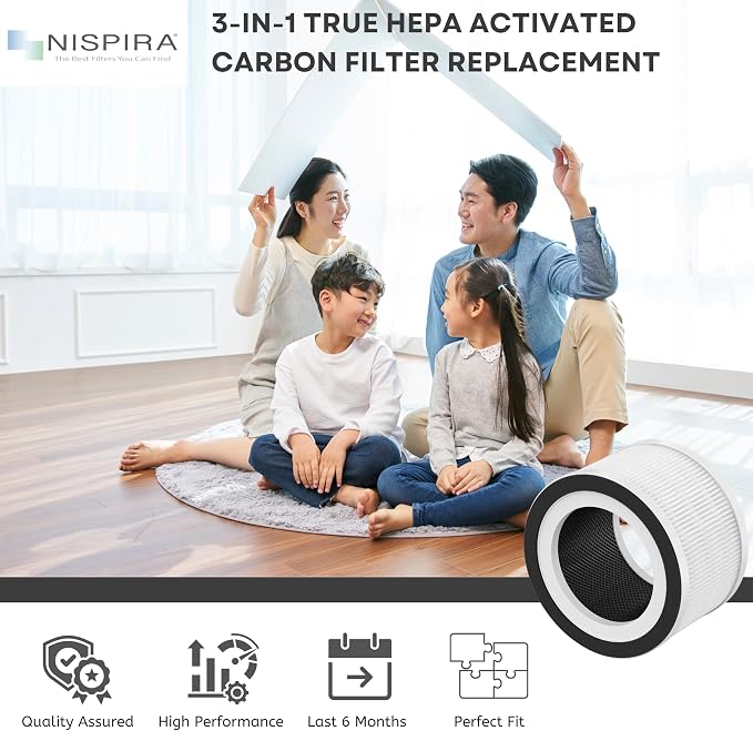 Nispira 3-in-1 True HEPA Filter + Carbon Compatible - Image 2