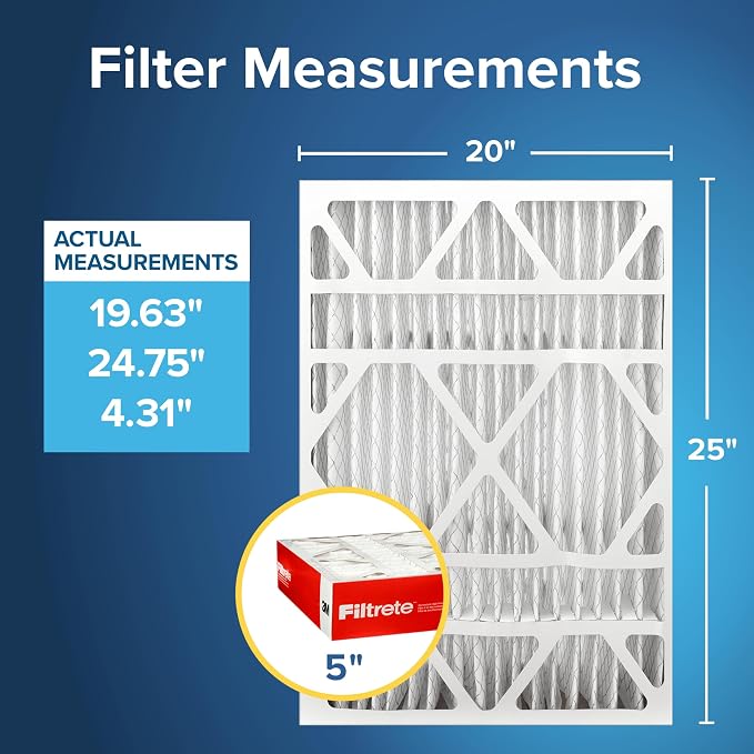 Filtrete 20x25x5 Air Filter MERV 11, MPR 1000 Micro Allergen Defense 2-Pack - Image 2