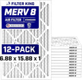 Filter King 6.88x15.88x1 Air Filter Dust & Allergy Control AC Furnace Filters by FilterKing