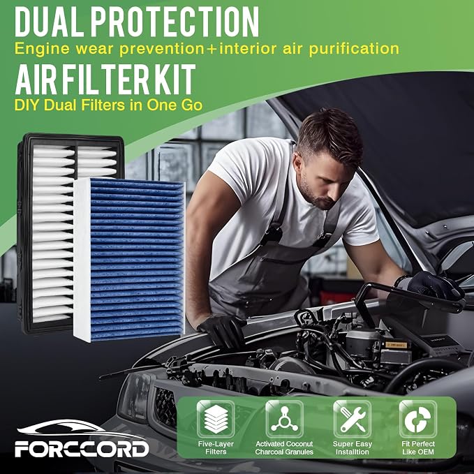 Forccrod Cabin & Engine Air Filter Fit - Image 2