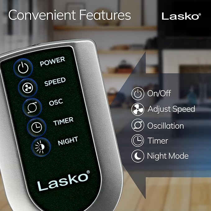 Lasko Oscillating Tower Fan - Image 6
