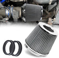 Hovom Universal Clamp-On Air Intake Filter, 76 89 102MM High Flow Round Tapered by Hovom