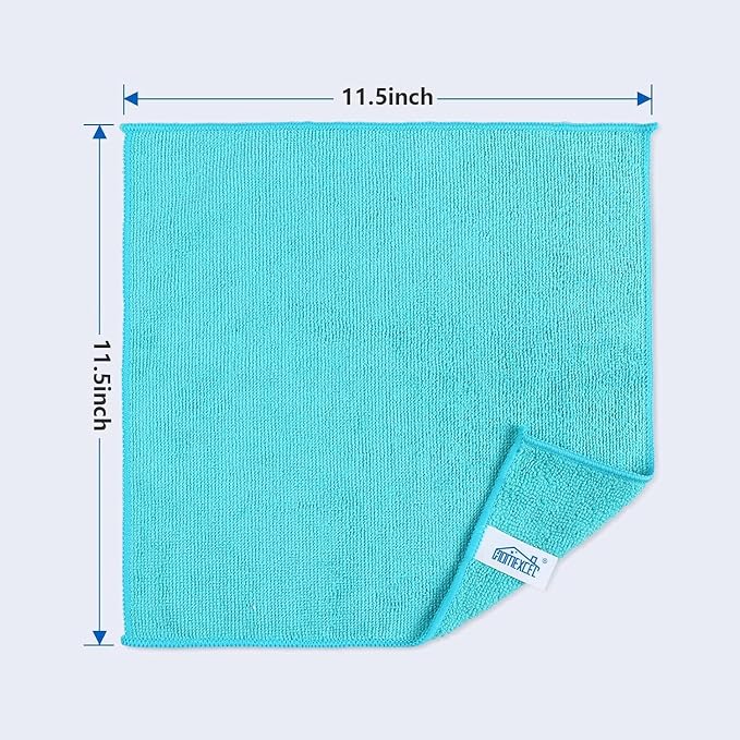 HOMEXCEL Microfiber Cleaning Cloth, 5 Pack Cleaning Towels - Image 2