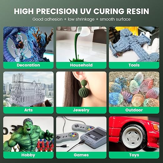 SUNLU 3D Printer Resin 2kg, Fast Curing Standard 3D Resin - Image 3