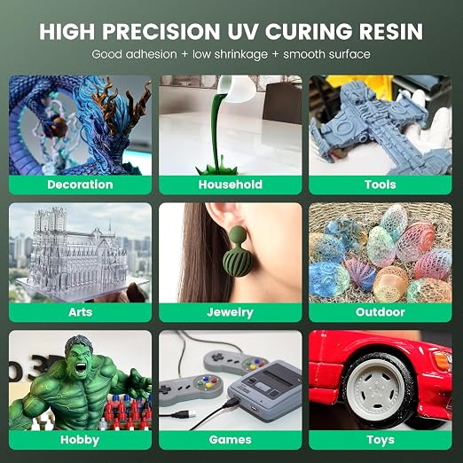 SUNLU 3D Printer Resin 2kg, Fast Curing Standard 3D Resin - Image 4