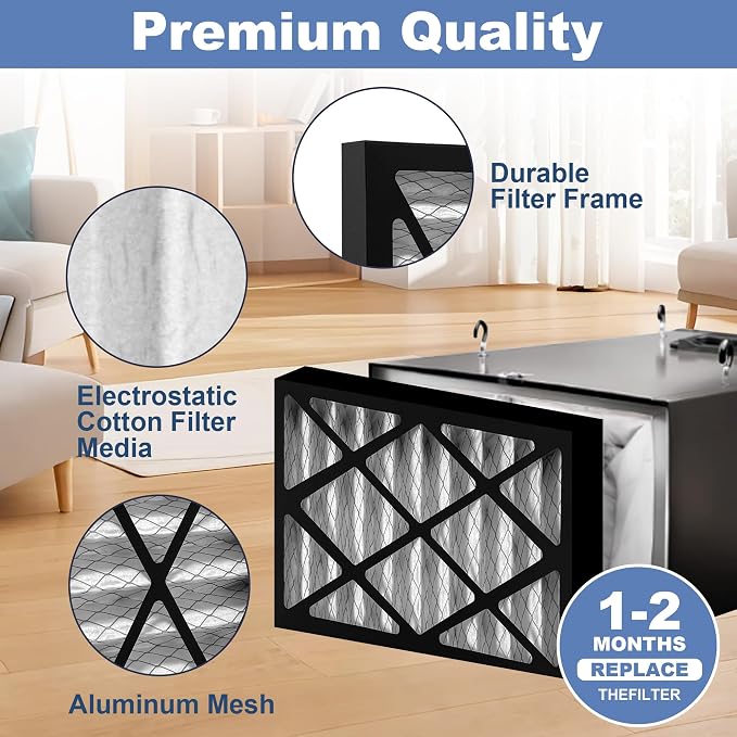 4 Pack 5-Micron Outer Air Filter Replacement Compatible - Image 4