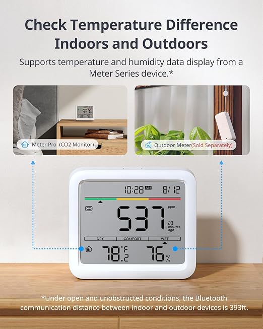 SwitchBot CO2 Detector, Air Quality Monitor Indoor, CO2 Monitor - Image 6