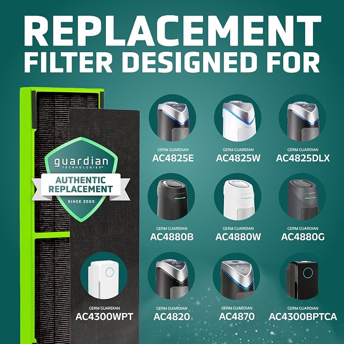 GermGuardian Air Filter B, Genuine Toxin Clear HEPA Replacement Air Purifier - Image 4