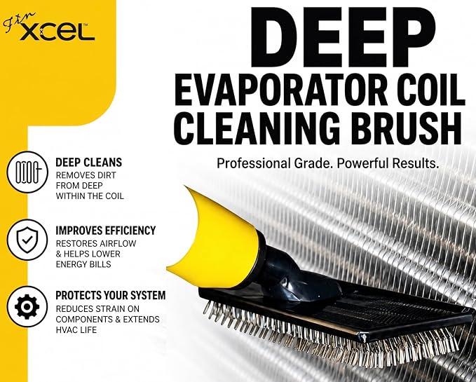 HVAC Coil Cleaner Brush for AC Evaporator & Condenser Coil Cleaning - Image 2