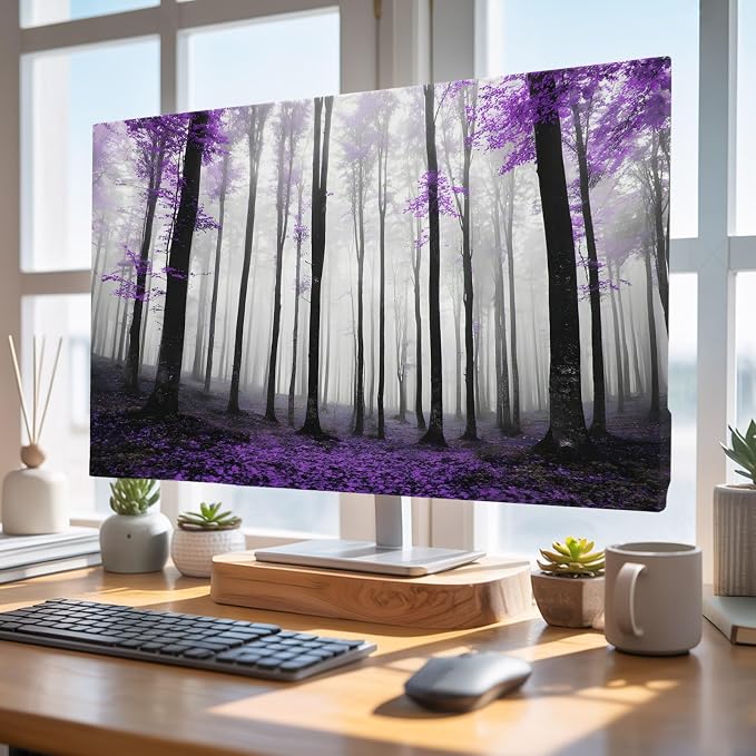 Autumn Thanksgiving Maple Trees Indoor TV Cover, Elastic TV Screen Protector - Image 4