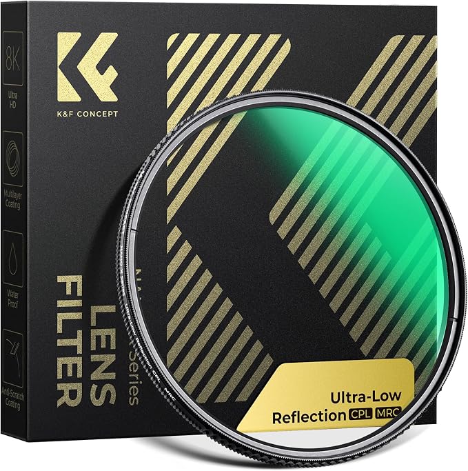 K&F CONCEPT 95mm Ultra-Low Reflectivity Polarizers Filter, 28 Multi-Layer by KFCONCEPT
