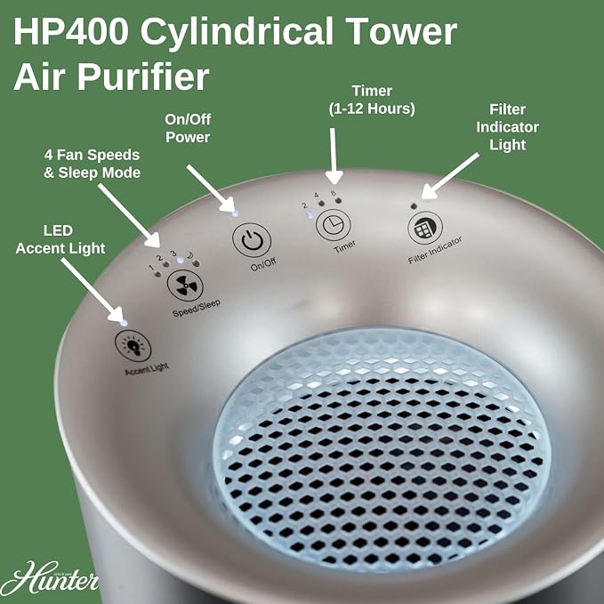 Hunter HP400 Round Air Purifiers - Image 2