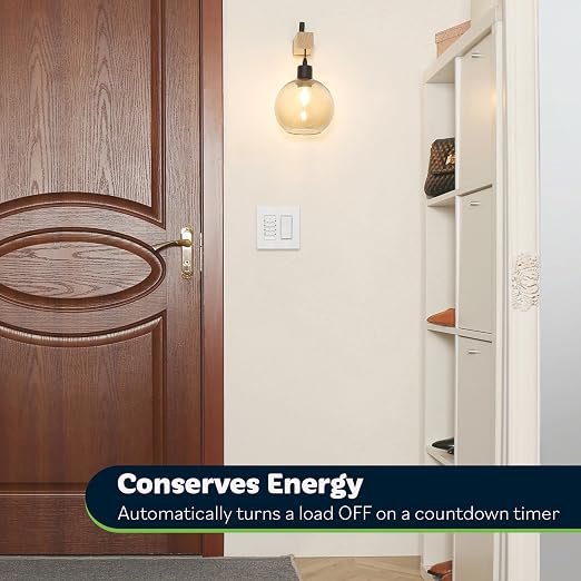 TOPGREENER 4 Hour Countdown Switch Timer | in-Wall, Electrical Switch - Image 7