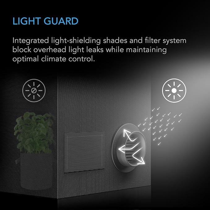 AC Infinity Grow Tent Duct Vent, 2 Pack – Light-Blocking Twist-On Air Vents - Image 3