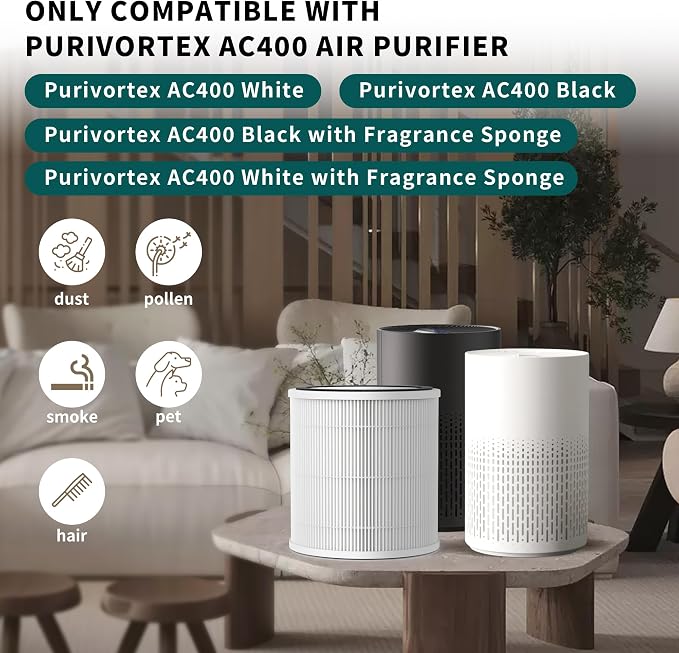 2 Pack AC400 Replacement Filter Compatible - Image 2