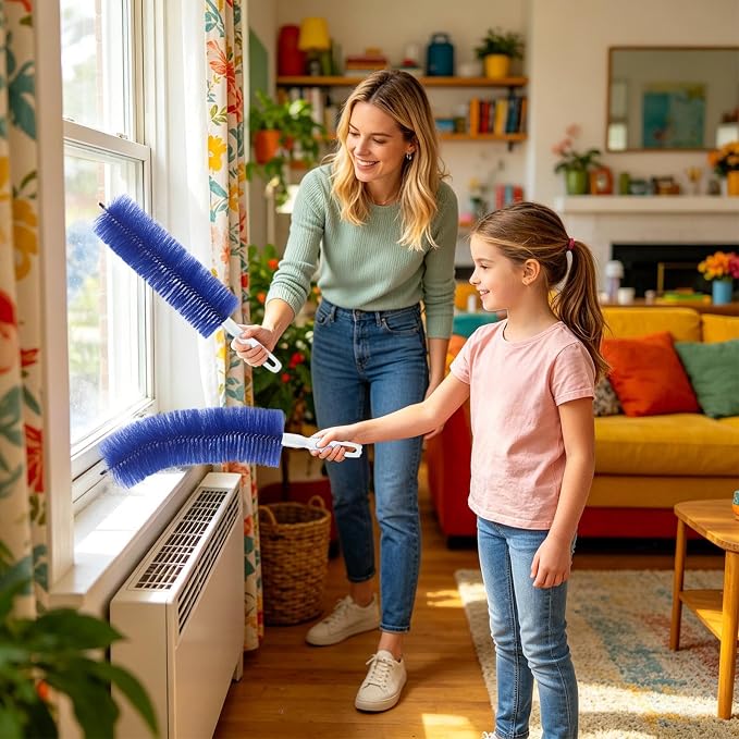 Fan Cleaner, 2 – Piece Microfiber Bendable Portable, Box Cleaning Tool Air - Image 3