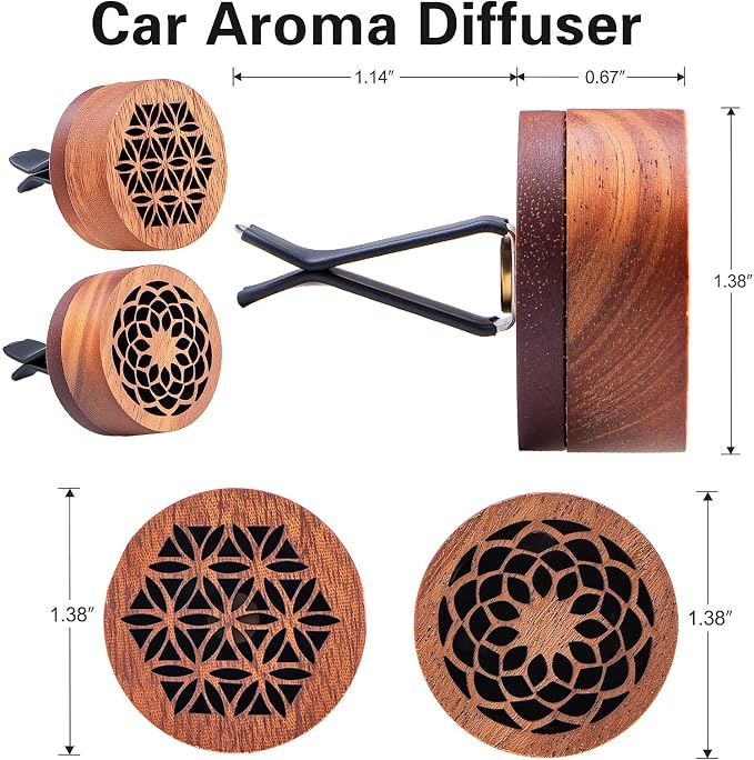 3 Pcs Lava Rock Essential Oil Diffusers -1 Spherical Lava Stone Passive - Image 4
