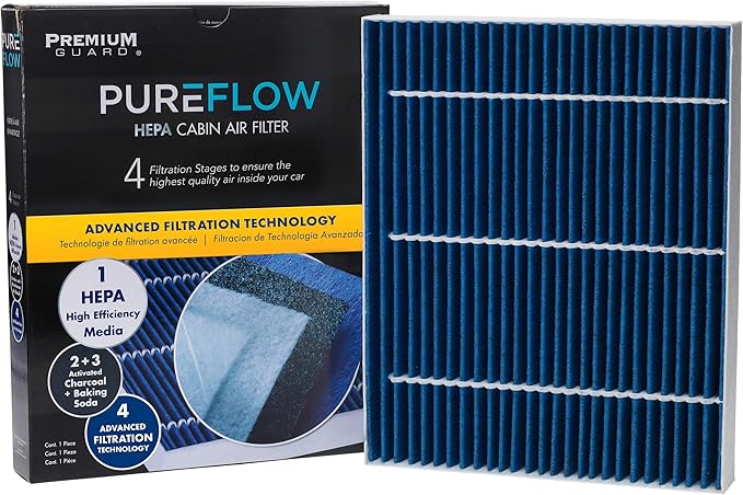 PureFlow HEPA Cabin Air Filter PC99605HX | Fits 2019-2023 Hyundai Kona Electric by PremiumGuard