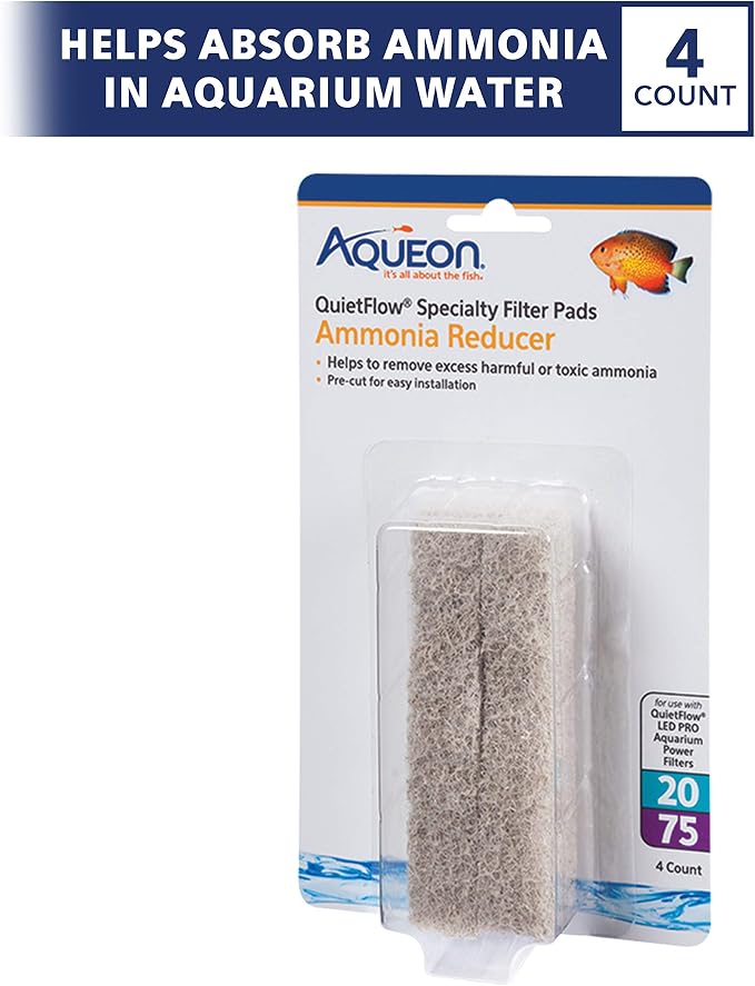 Aqueon QuietFlow LED PRO Ammonia Reducer 4 Count Filter Pads - Image 2