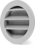 calimaero® WSGG 3" Inch Gray Round Metal Air Vent Grill Cover Flat Louver by Calimaero