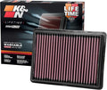 K&N High-Flow Original Lifetime Engine Air Filter: Increase Power: Premium by KNEngineeringInc