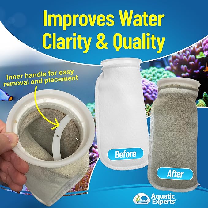 Aquatic Experts 4 inch Ring 100 Micron Felt Filter Sock - Image 4